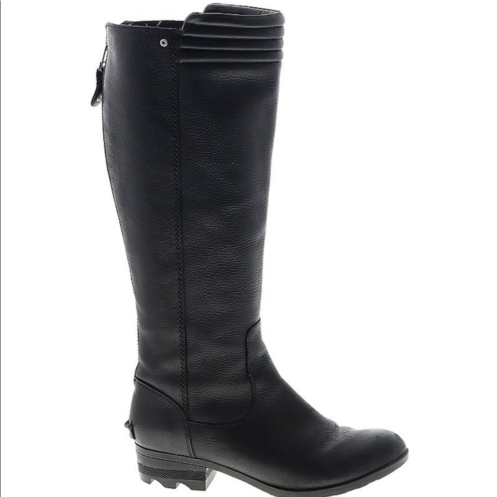 SOREL | Danica Tall Moto Waterproof Equestrian Boots Black Size 8 #NL2546-010